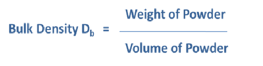 bulk density formula
